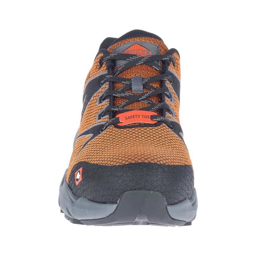 Chaussure de Securite Merrell Fullbench 55 Alloy Toe Orange Homme | M.H.FEJJ